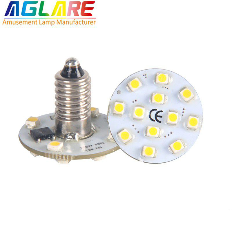 AC24/60/110v LED E10游樂場燈泡 E10鏍口燈珠 